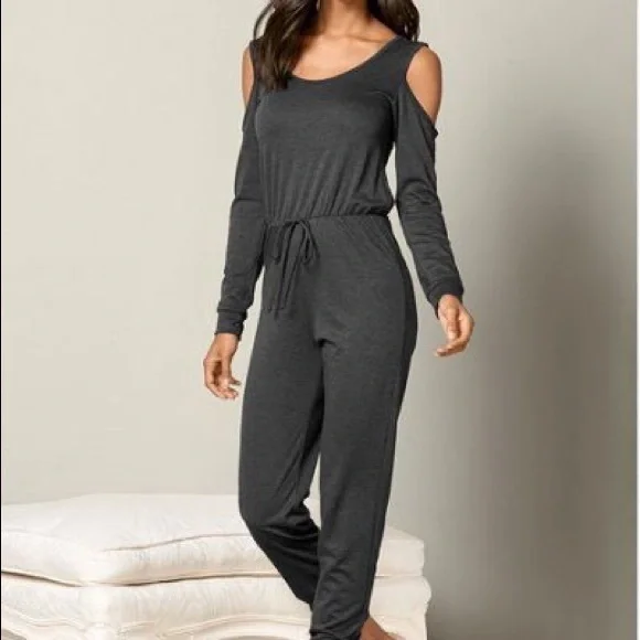 Venus dark grey cold should jumpsuit - Picture 1 of 5
